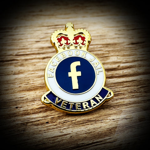 Facebook Jail Veteran Pin