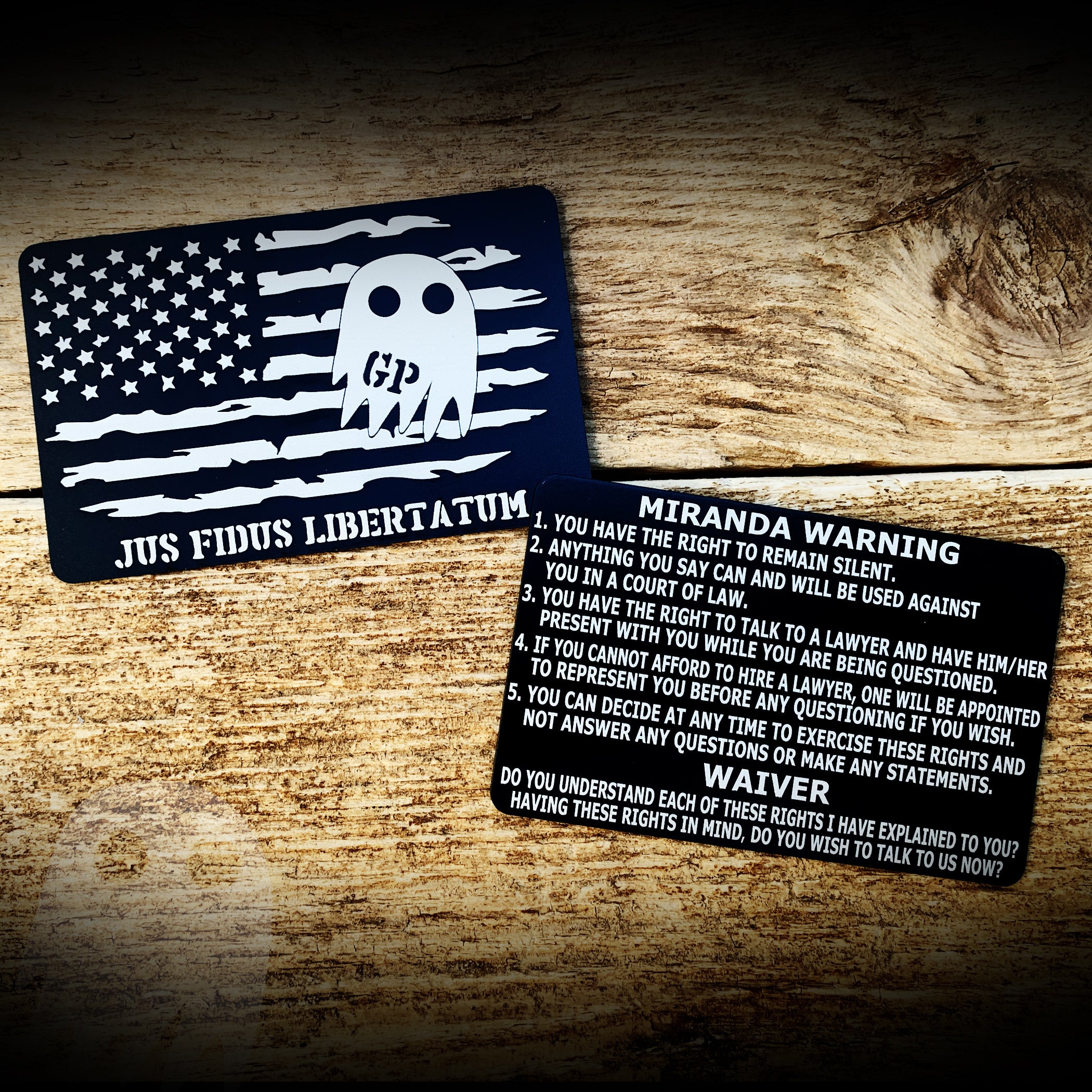 Ghost Patch Aluminum Miranda Card