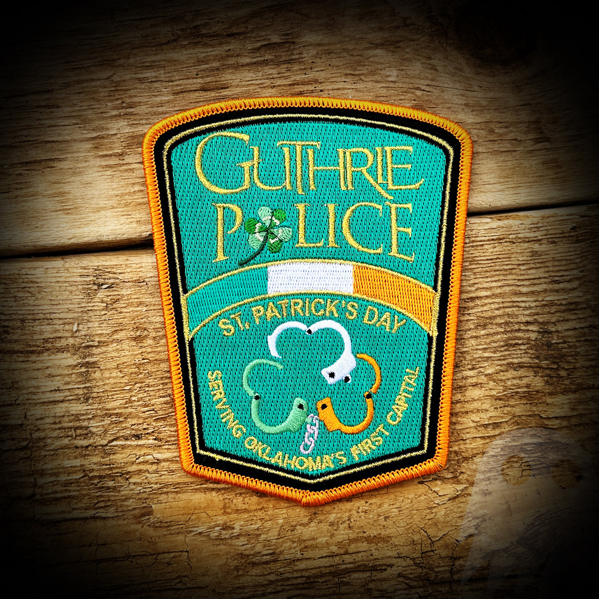 Guthrie, OK Police Department 2023 St. Patrick's Day Patch LIMITED A
