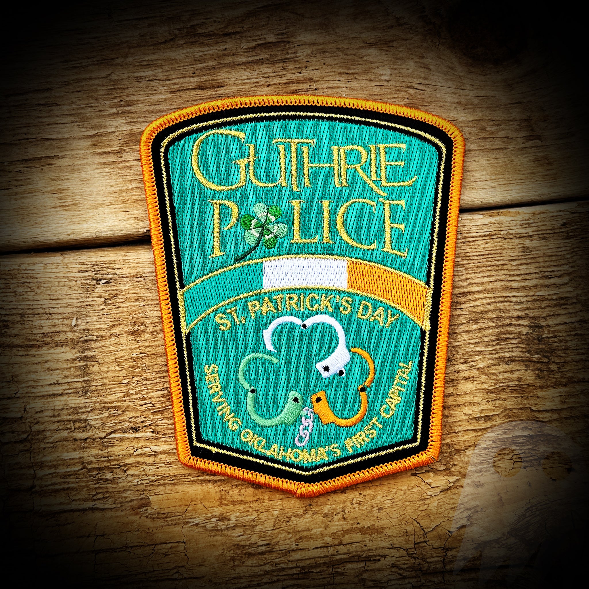 Guthrie, OK Police Department 2023 St. Patrick's Day Patch LIMITED A