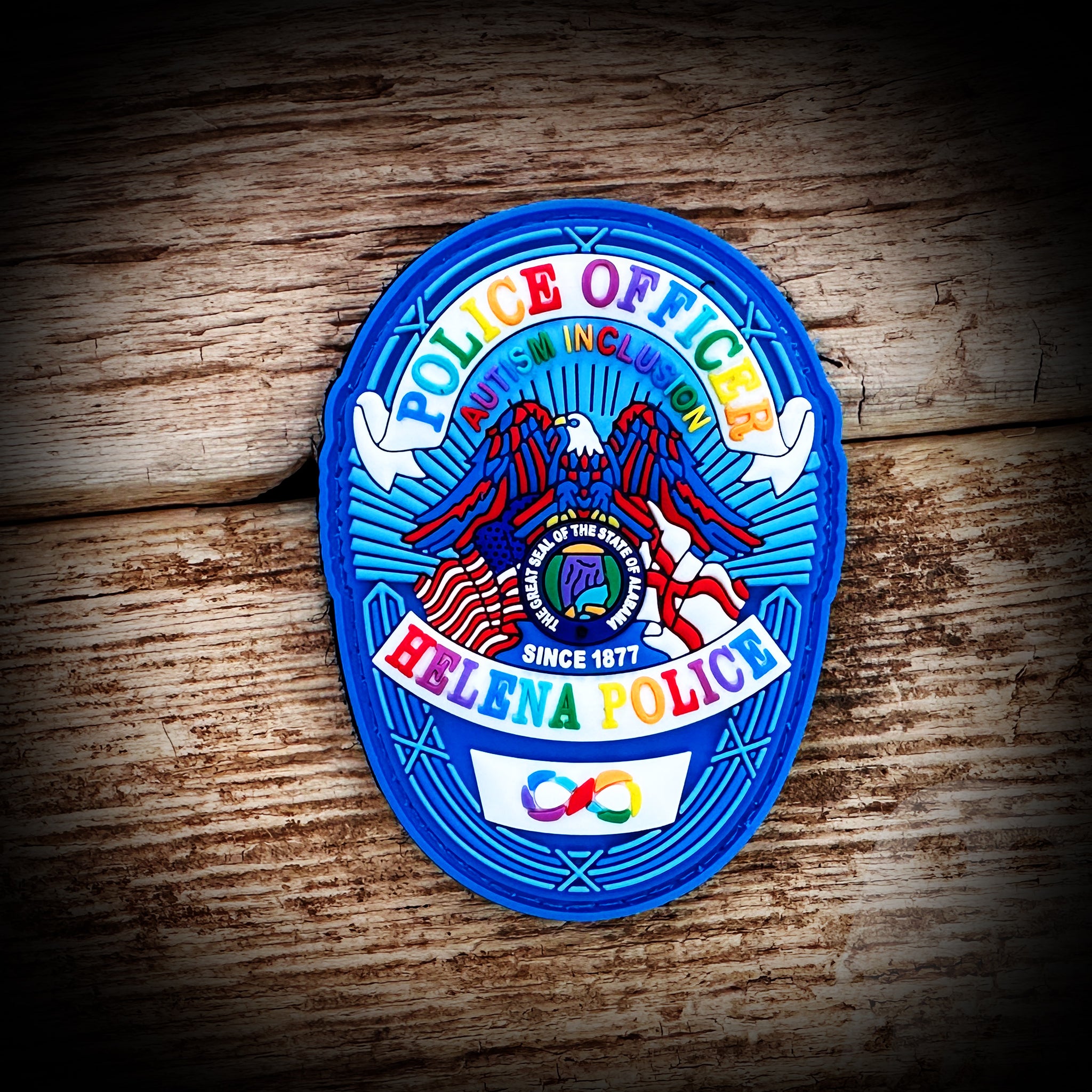 Helena, AL Police Department PVC Autism Badge