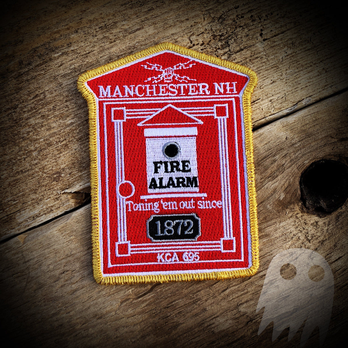 Authentic Manchester NH Fire Alarm Patch GHOST PATCH