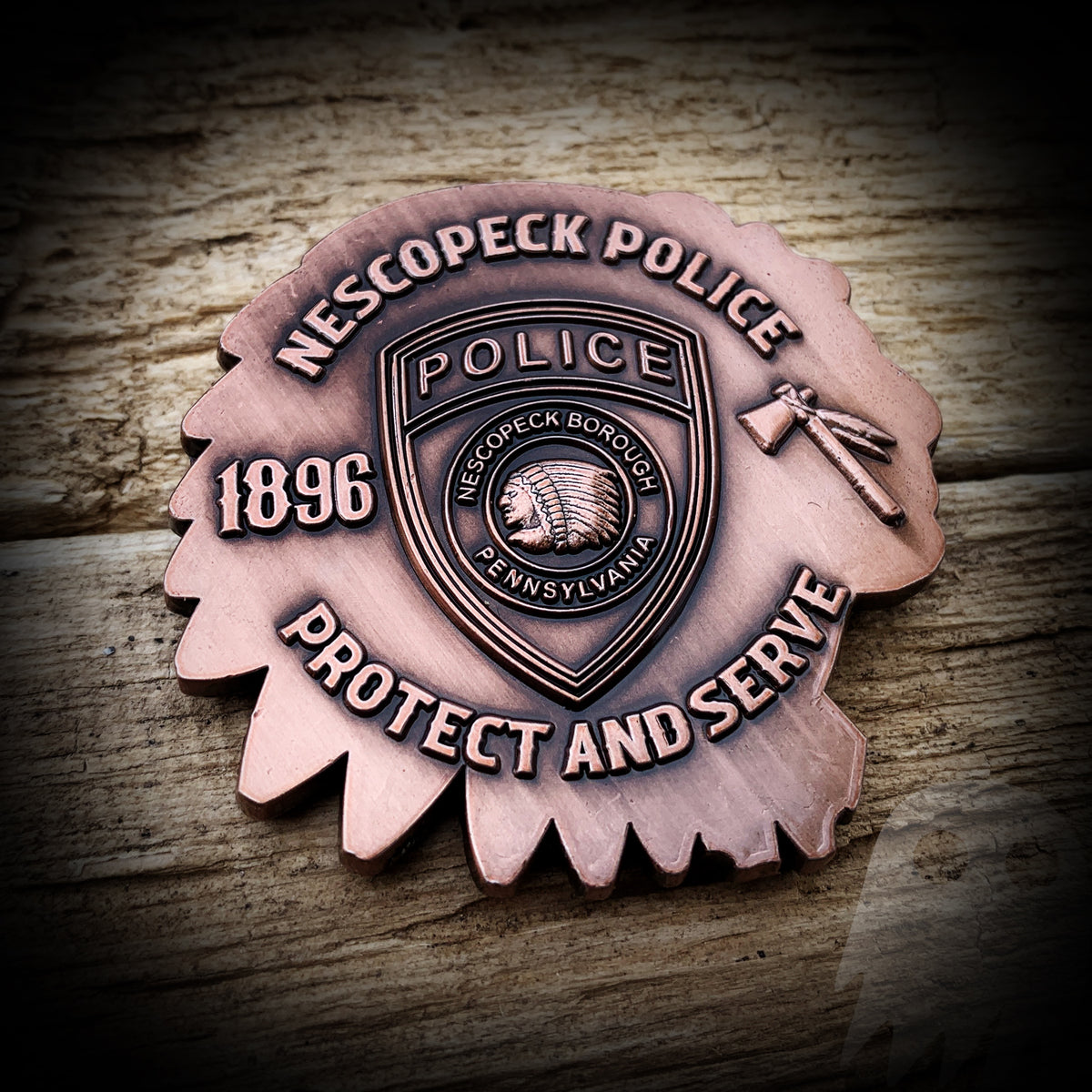 Nescopeck PA Police Challenge Coin Authentic GHOST PATCH