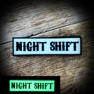 Night Shift MC Insignia PVC - Glow in the dark