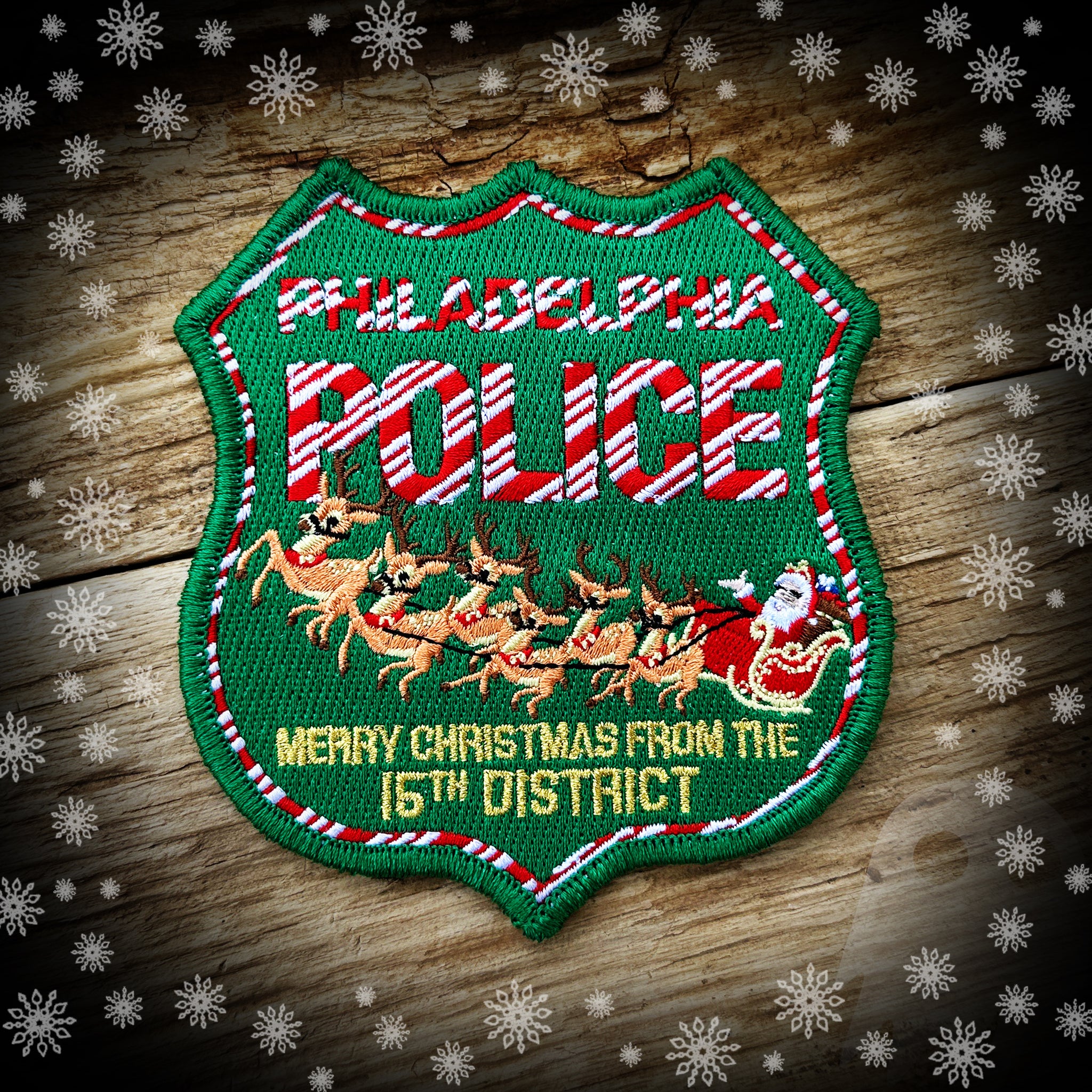 Philadelphia, PA PD 15th District 2022 Christmas Patch - Authentic and limited!