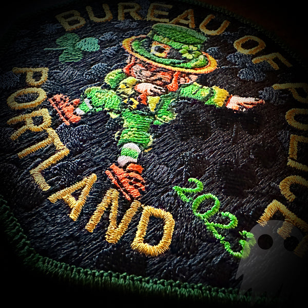 LEPRECHAUN Portland, OR Police Department 2023 St. Patrick's Day Patch - LIMITED AUTHENTIC LEPRECHAUN