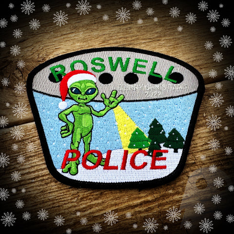 Roswell, NM Police Department 2022 Christmas Patch - Authentic - LIMITED - INDIVIDUALLY NUMBERED!