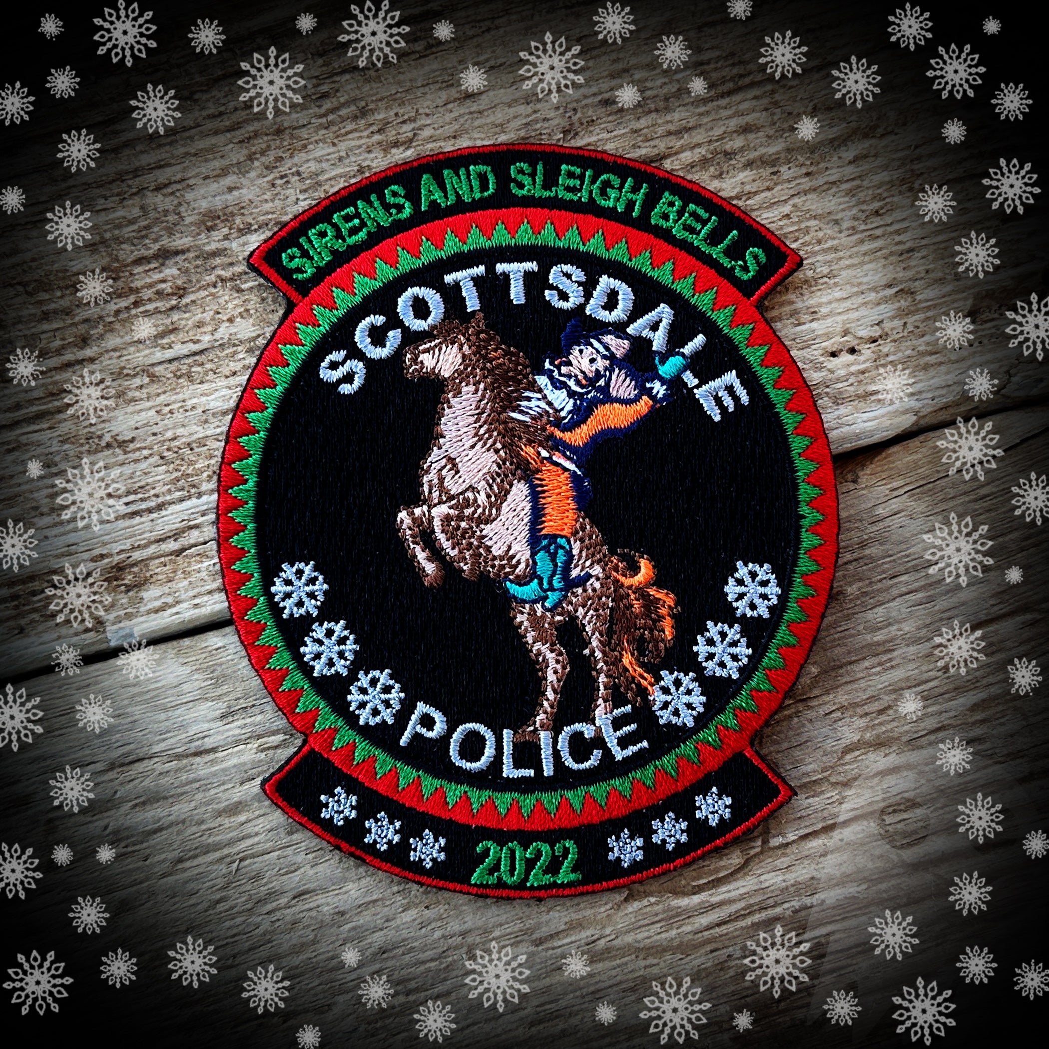 Scottsdale, AZ Police Department - 2022 CHRISTMAS PATCH - Authentic