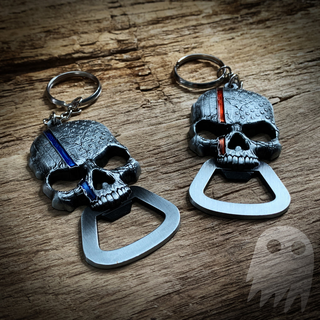 Police and Fire Skull Bottle Opener – GHOST PATCH