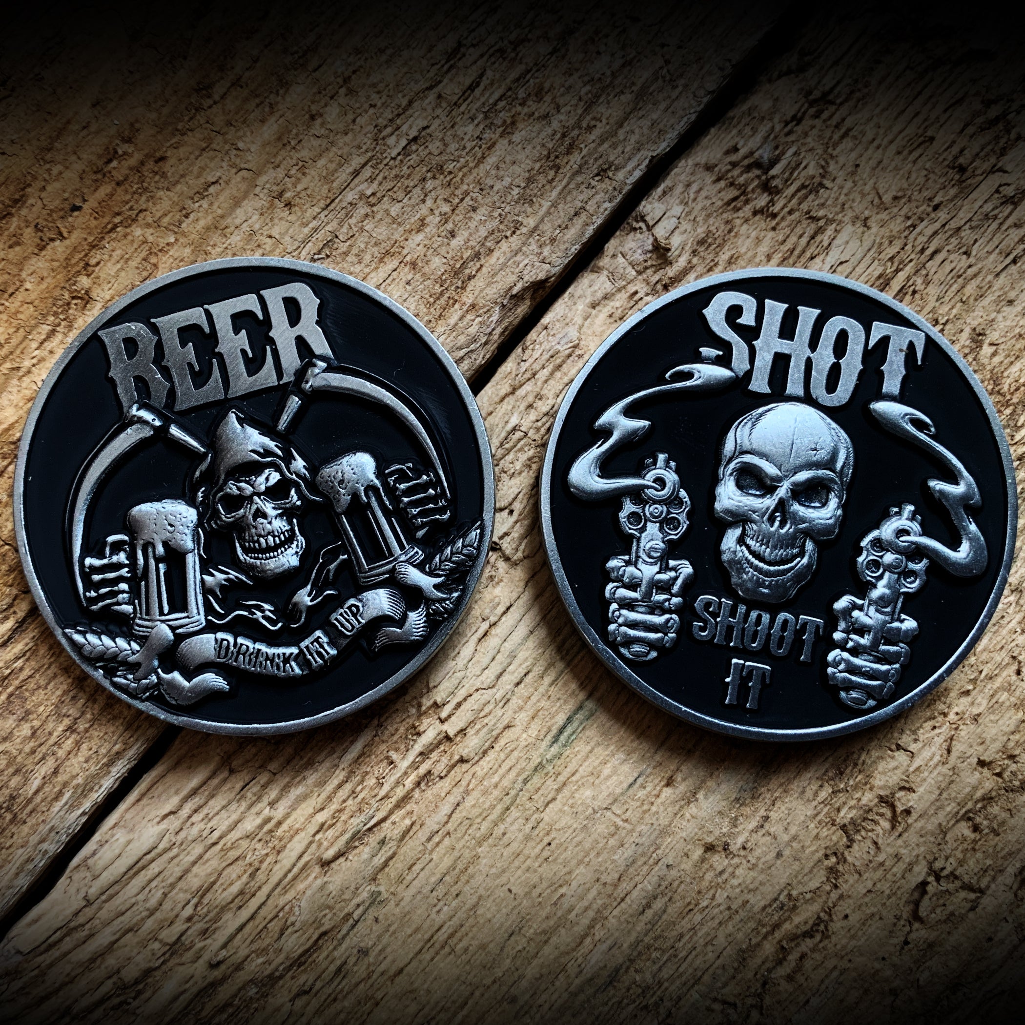 Skull Drink Decision Coin