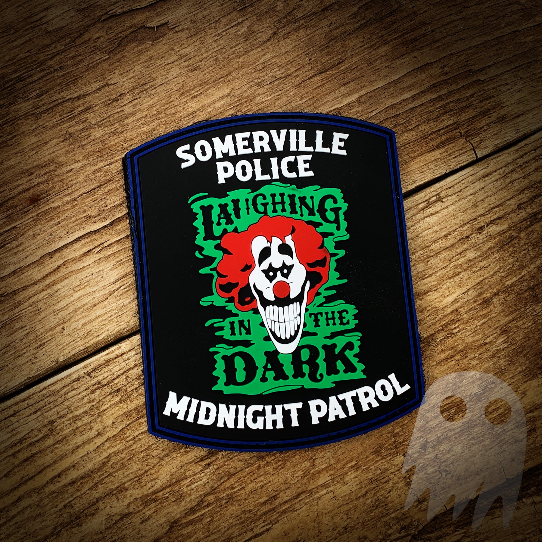 PVC Police Patch - Glow in the Dark, Velcro Backed