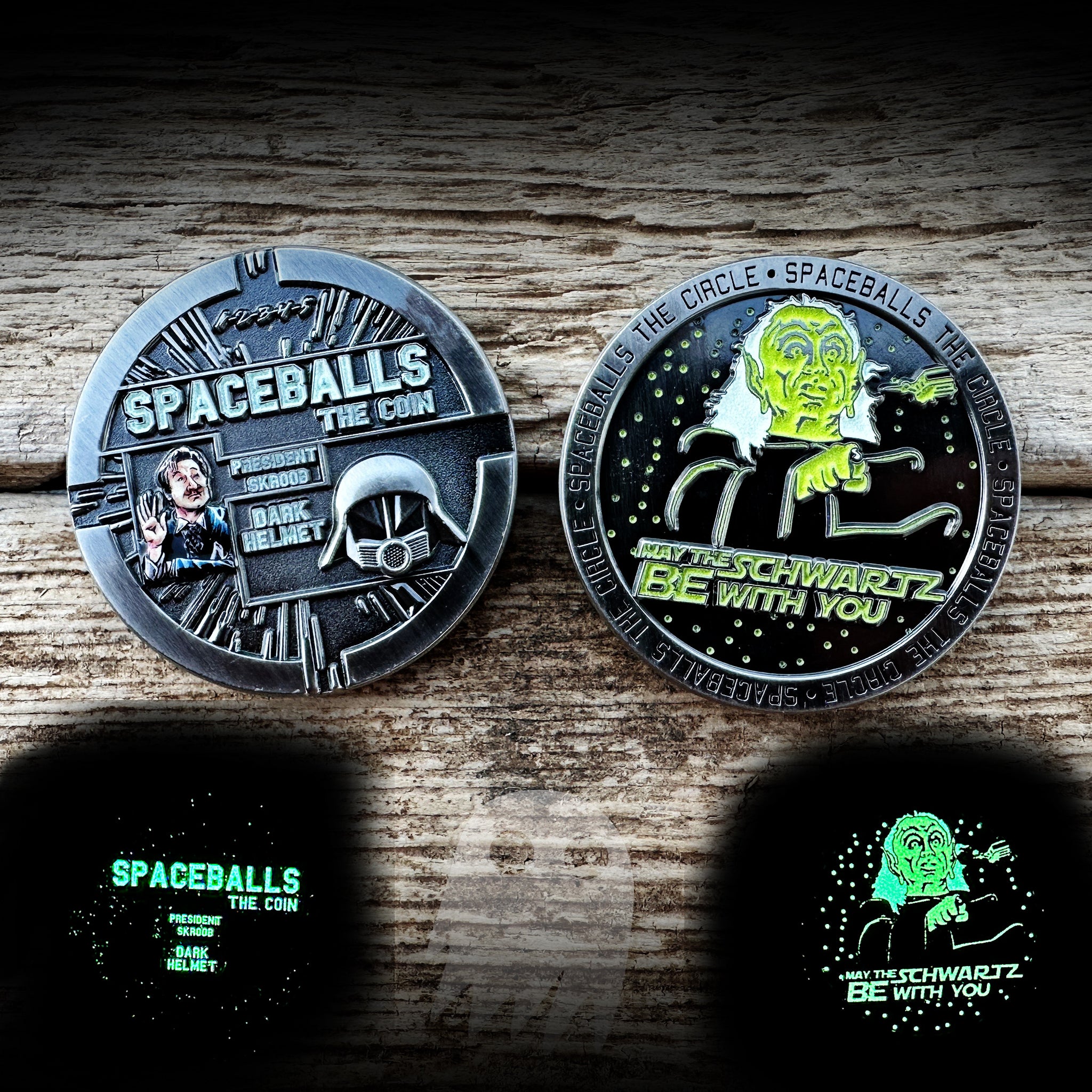 Spacrballs Spaceballs the Coin - Spaceballs Movie - Glow in the dark! – GHOST PATCH