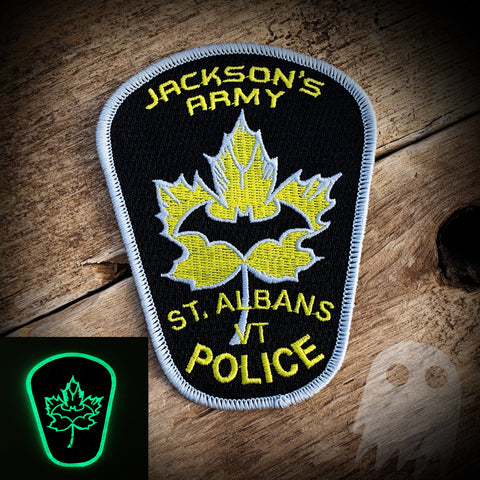 FUNDRAISER - Jackson's Army St Albans VT PD Patch GLOW IN THE DARK