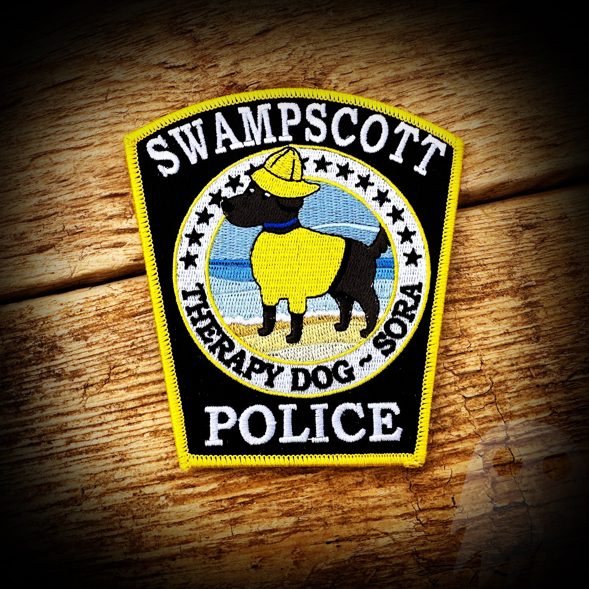 Swampscott, MA PD Therapy Dog Patch - AUTHENTIC