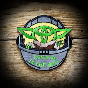 Embroidered - Baby Yoda Toyota is the Way Patch - Embroidered